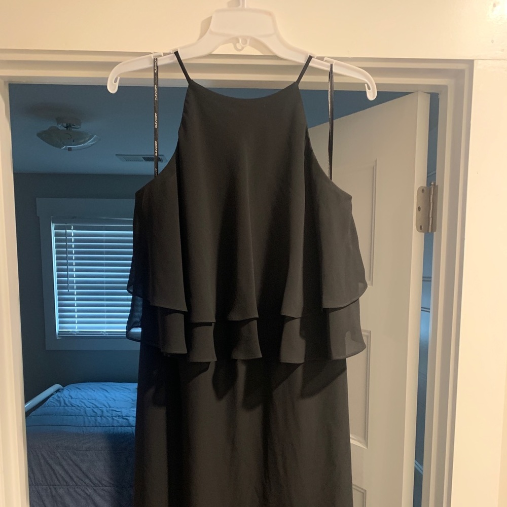 Black, Long Bridesmaid/Formal Dress